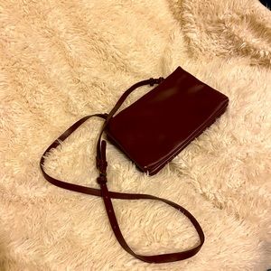 Purple crossbody bag
